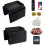 Sofa Armrest Organizer with Cup Holder No-Slip Couch Sofa Armrest Organiser Couch Remote Caddy Control Holder (Black) 4