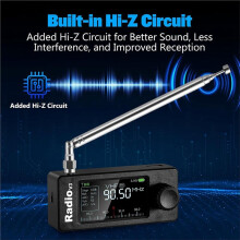 Si4732  Radio V3 Pocket Shortwave Radio Receiver  SW MW VHF All Band Receiver with Radio Stand