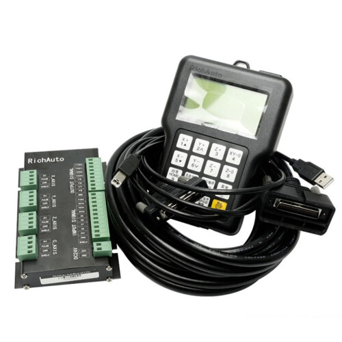 Para RichAuto DSP A11 CNC Controller A11S A11E A11C 3 Axis Motion Controller Remote para CNC Grabado Corte IngléS
