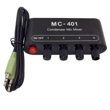 Neuer  Audio Mixer Kondensatormikrofon Mixer Vier-In-Eins MikrofonverstäRker für Computer Handy Soundkarte