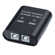 USB 2 Port Manual USB HUB Two Computers Share U Disk Printer Device Two in One Out USB2.0 Sharer