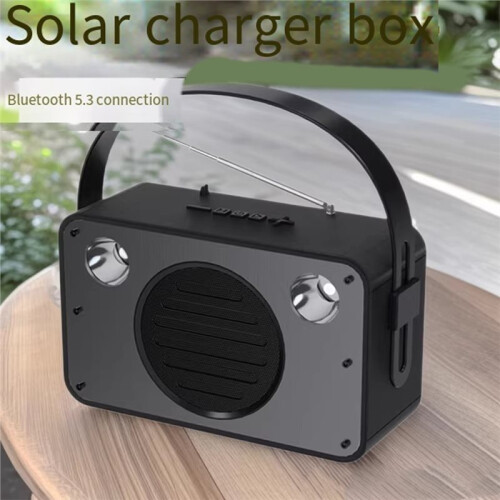 Outdoor Portable  Speaker Multi-Functional Solar-Powered Emergency Charging Light and Speaker