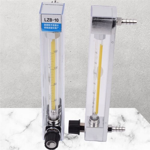 Low Flow Liquid Water Flow Meter 10-100L/H Water Flowmeter Rotameter with Control Valve 1