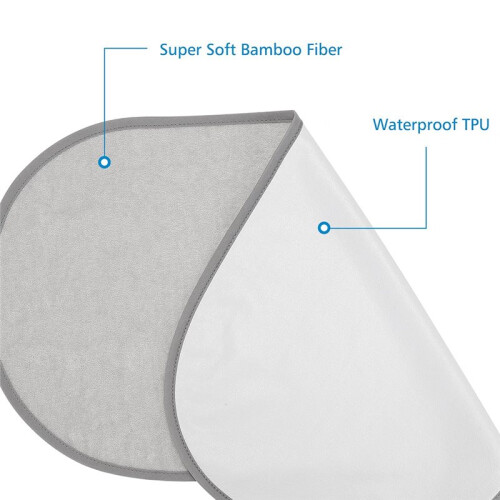 3 Pack Waterproof Changing Pad Liners, Reusable Portable Diaper Changing Pad Covers 2