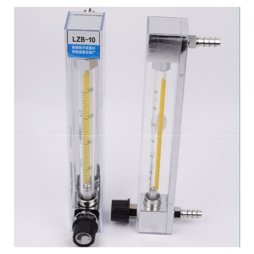 Low Flow Liquid Water Flow Meter 10-100L/H Water Flowmeter Rotameter with Control Valve 2