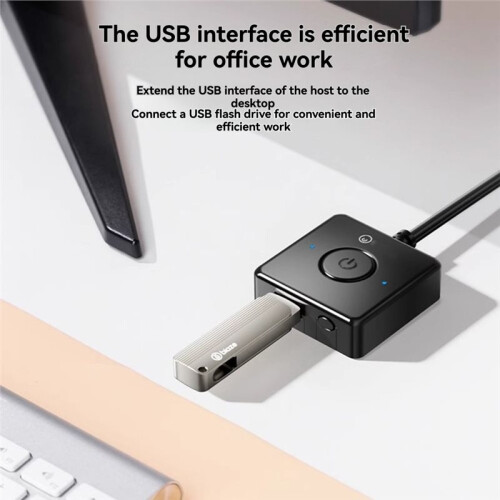 USB 2.0 Computer Desktop  One-Button Starts Function for Internet Cafe Computers External Power Extension 2