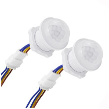 2Pcs Motion Sensor Light 110-220V PIR Sensor Detection Delay Adjustable Infrared Induction Detector