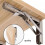 Heavy Duty 2PCS Triangle Folding Angle Shelf Bracket Stainless Steel Shelf Bracket for Table Work Bench Wall Mounted 3