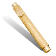 Stylo de Poche EDC en Laiton, Petit, Compact, Style Vintage, Idéal pour les Voyages, Cadeau avec 4 Recharges. Lot de 5.