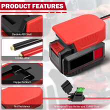2PCS Power Wheel DIY Adapter for 20V Battery Dock Power Connector for Rc Toy Car Truck, E-Bike