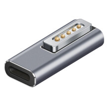 Adaptateur MagnéTique USB C Type C/DC5521 Vers 2 Connector PD Adaptateur de Charge Rapide pour Air/Pro