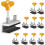 10 Sets Adjustable Sliding Window Locks with Keys - for Vertical & Horizontal Windows/Doors, Home Office Patio Bedroom 1