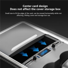 Center Console Sensor Support, Retractable Fast Charging, Car Charger Multi Port for Model 3/Y Accessories