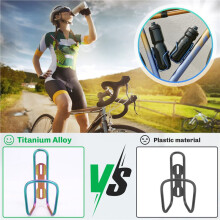 Bicycle Kettle Rack Titanium Alloy Hollow Riding Water Bottle Cage Holder Bike Cycling Accessories Dazzling