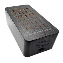 Cargador de Pared de 150 W, 30 Puertos, 15 C, 15 A, Estación de Carga Rápida para Teléfono Móvil, Adaptador de Corriente para Hoteles, Tiendas,