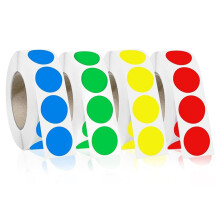 4000 PCS 3/4" Colored Dot Stickers Round Circle Colored Coding Labels Garage Yard Sale Dot Stickers for Toddlers