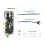 Waveshare for Raspberry Pi 5 4B Micro--Compatible to -Compatible Multifunctional Adapter Dual 4K Output Type-C 8