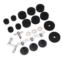 Set completo di accessori per cimbali - Tappetini in feltro, dadi e rondelle antiscivolo 2,5 cm-5 cm