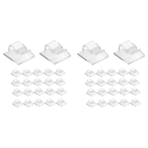 200 Pc Outdoor Light Clips for String Lights Self Adhesive  Cable Hooks Wire Clips Hooks Cord Organizer Holder Clear