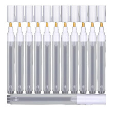 50 Marqueurs Vides Rechargeables de 6 mm pour Peinture Acrylique avec Compte-Gouttes de 3 Ml pour Encre et Loisirs Créatifs B