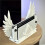 Detachable Wing Base Stand for   Game Console Desktop Holder Decorative Display Accessory White 2