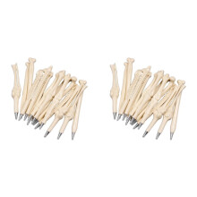 0.5Mm Black Ink Ballpoint Pen 100Pcs Realistic Bone Modeling Ballpoint Pen Stationery Student Prizes