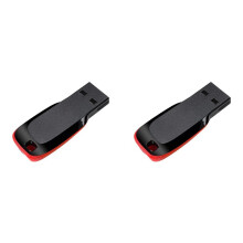 2X USB-Minnen med Hög Kapacitet 2.0 256G Svart Nyckelring Pen Drive 256G Lagringsminne