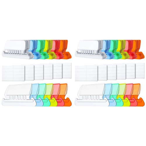 240 Pcs Hanging Folder Tabs and Inserts for Quick Identification of Hanging Files, Easy to Read, Hanging File Inserts