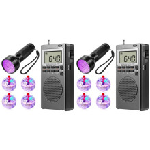 Equipment Kit with 2pc Radio 8pcs Light  Cat Balls and 2pc Flashlight,Equipment Kit for Home Office Outdoor