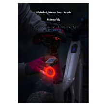 Solar Bicycle Charger Tail Lights Night Riding Safety Indicator Lights MTB Road Bikes High Brightness Warning Lights