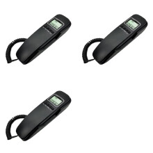 3X Wall Phone Wall Corded Telephone Home Phone Corded Wall Phones Landline Phones