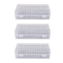 3 set Cassa per Porta Monete Rotonda Nel Plastica per Capsule da 46 mm E 7 Misure (16/20/25/27/30/38/46 mm)