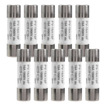 10 Pcs 1000 VDC Fuse Solar PV Explosion-proof Fuse Silver - 16A