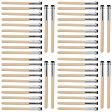 48 PCS Wooden Pencil Pencil Extenders for Artists with Adjustable Metal Handle Lengthener Pencil Pull Charcoal Holder