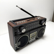 Portable Retro Boom Box Multifunctional Outdoor Stereo Mobile Player Built-in Speakers FM/AM/SW Radio