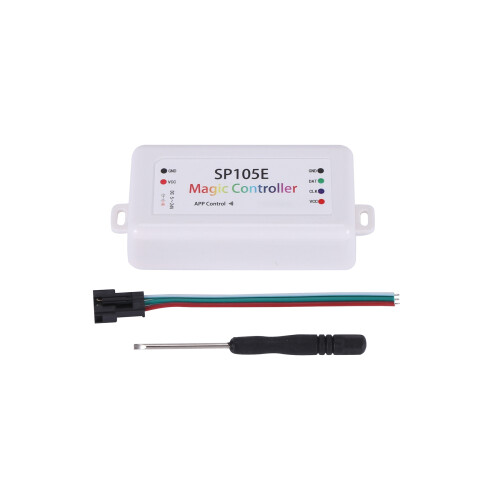 SP105E Wireless  Controller APP WS2811 WS2812B WS2801 SK6812 APA102 Individually Addressable Programmable LED Strip Pixel Module Panel Light 1