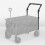 Wagon Handle Attachment Adjustable Push Handle for Round/Square Frames Fits Push Wagons, Wagon Cart Equipment 9