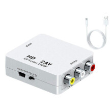1080P HD to Av Converter ProyeccióN de Computadora a Adaptador de TV para Productos de SeñAl HD ConexióN de Productos de SeñAl AV