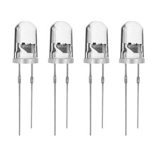 100Pcs/Lot 5Mm Round Uv Led Diode Super Bright Water Clear Led Light Lamp Color