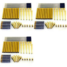 Träsvarvningspenna Fancy Slimline Set X 15, Guldfinish, Vridmekanism