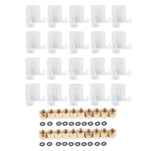 20PCS Eco Solvent Printer Ink Damper Dx5 Dumper for Print Mutoh Allwin Human Xuli Plotter 4x3Mm Tube