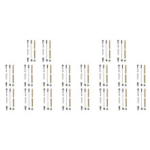 20-Set Slimline-Pennsats 7 mm med Refill, Blandade Färger, Gör-det-Själv-Träsvarvtillbehör för Att Skapa Presenter, Svart