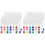 480Pieces Empty Paint Pot, 40 Strips Acrylic  Paint Container Strips Storage with Lids for Arts and Crafts Paint 3Ml 1
