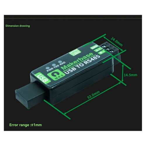 Makerbase USB to RS485 Serial Converter Module with FT232RL Chip for Reliable Data Transmission FT232 2