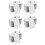 Large Reinforcing Hole Paper Tag with String Attached,1000 Pcs Paper Hanging Tags with Elastic Rope Attached 2