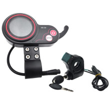 QS-S4 72V Thumb Throttle LCD Display Meter+Lgnition Lock Key Long Cable Only for Zero 11X Electric Scooter 6PIN Display