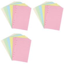 A5 Inserti Colorati per Ricariche un Righe Perforate un 6 Fori per Raccoglitore Organizer, Carta di Riempimento per Planner un Fogli Mobili un 5