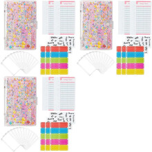 3X Budget Binder Money Organizer for Cash Envelopes for Budgeting Budget Planner with Cash Envelopes