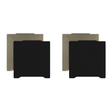 2X pour Prusa PEI Feuille Plaque de Construction 196.3X190Mm Double Face PEI PET Tôle D'Acier à Ressort Chauffée PEI Plaque-A