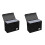 2X Comic Book Boxes, Back to School Fold Comic Short Box Case with Lid, Book Bin Container Holds 150 Comics Black 1